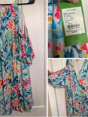 Lilly Pulitzer Serene Blue Multicolor Floral Dress